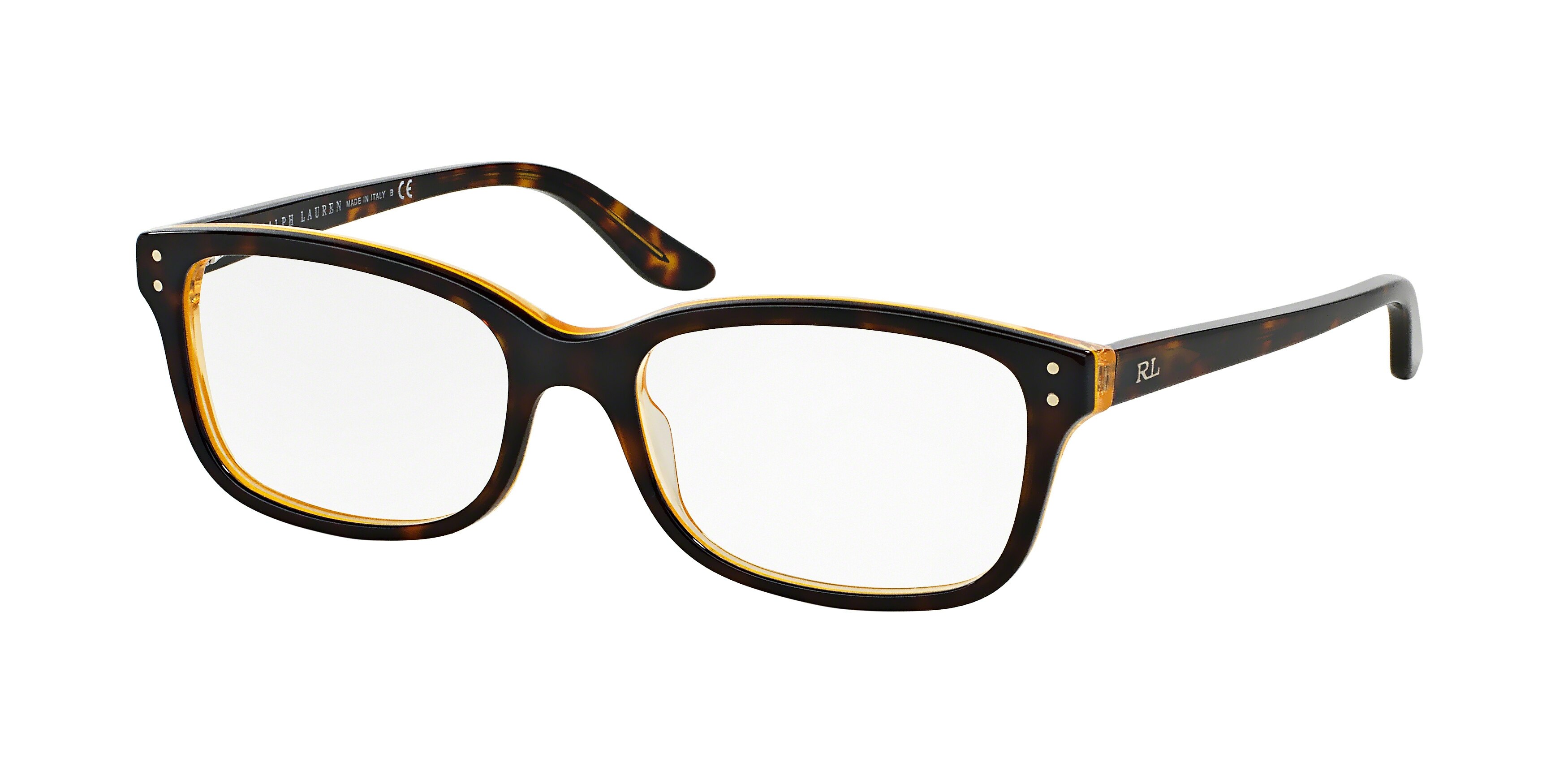 SHINY DARK HAVANA ON YELLOW