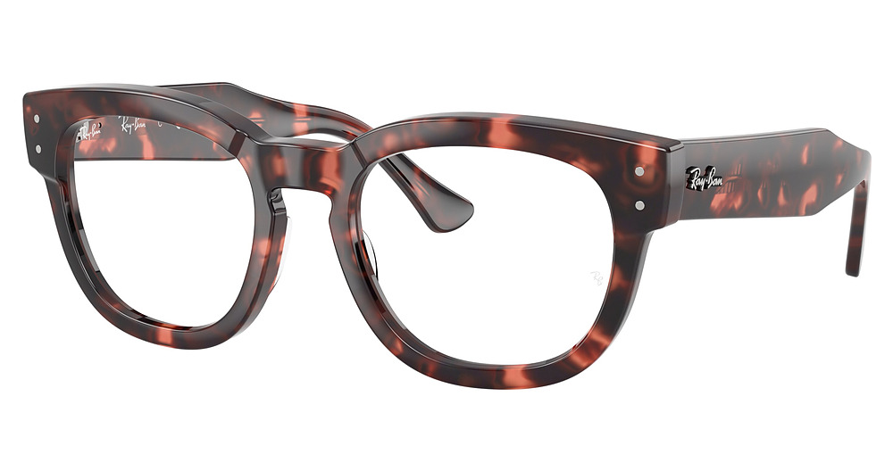 Ray-Ban RX0298VF MEGA HAWKEYE round eyeglasses in Pink Havana