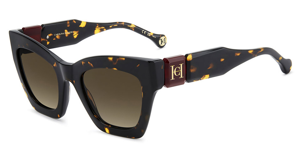 Carolina Herrera HER 0327/S cateye sunglasses in Havana/Brown Shaded