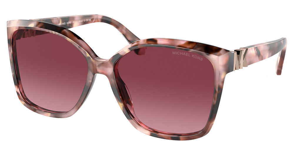 PINK PEARLIZED TORTOISE / BURGUNDY GRADIENT