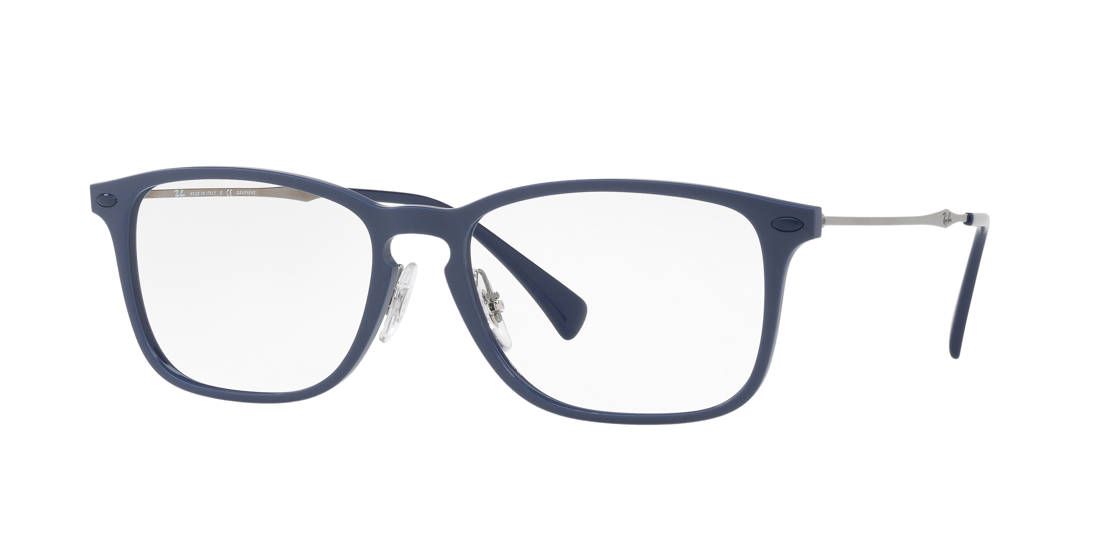 Ray-Ban RX8953 square eyeglasses in Blue Graphene