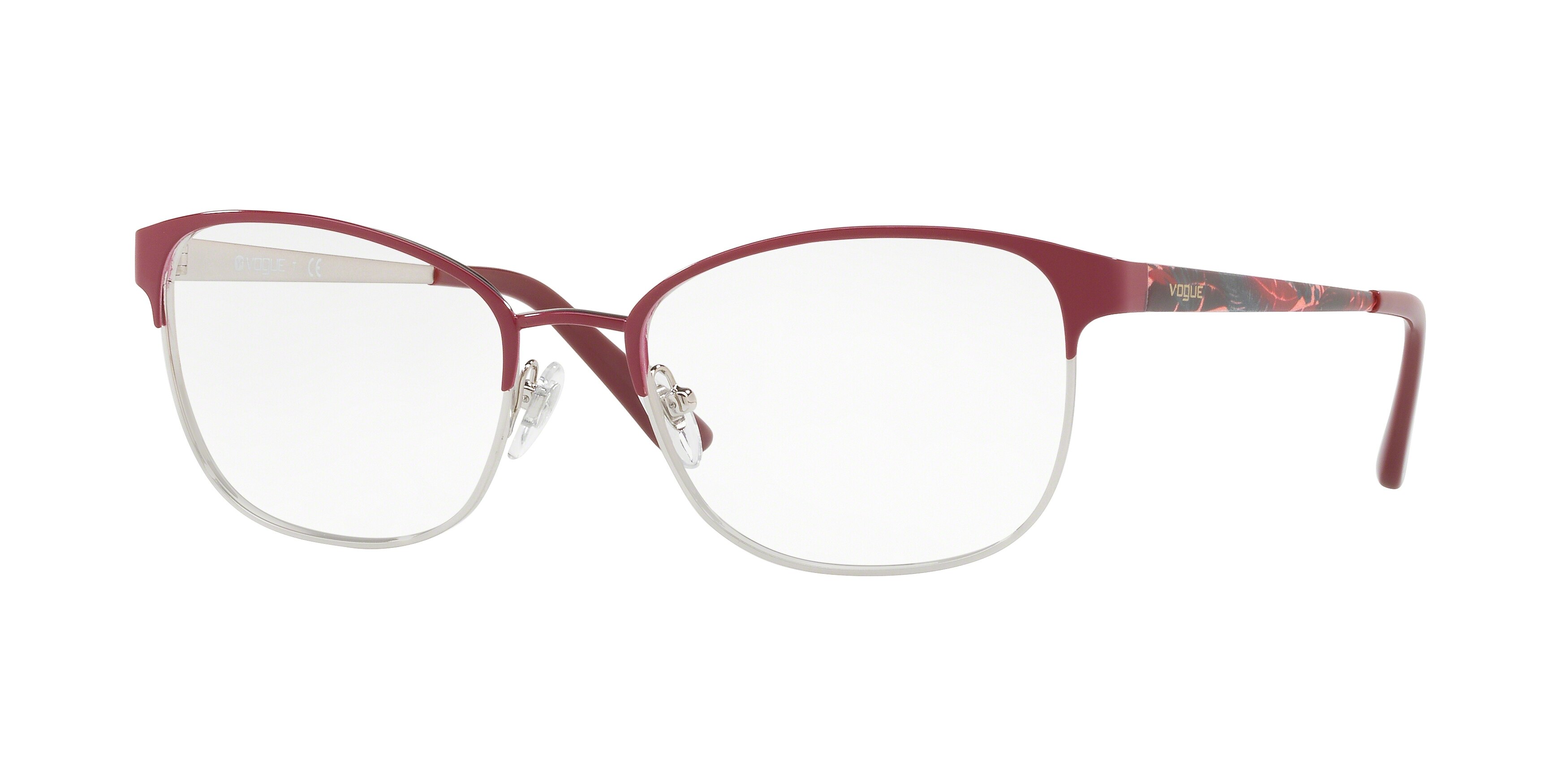 DARK RED/SILVER