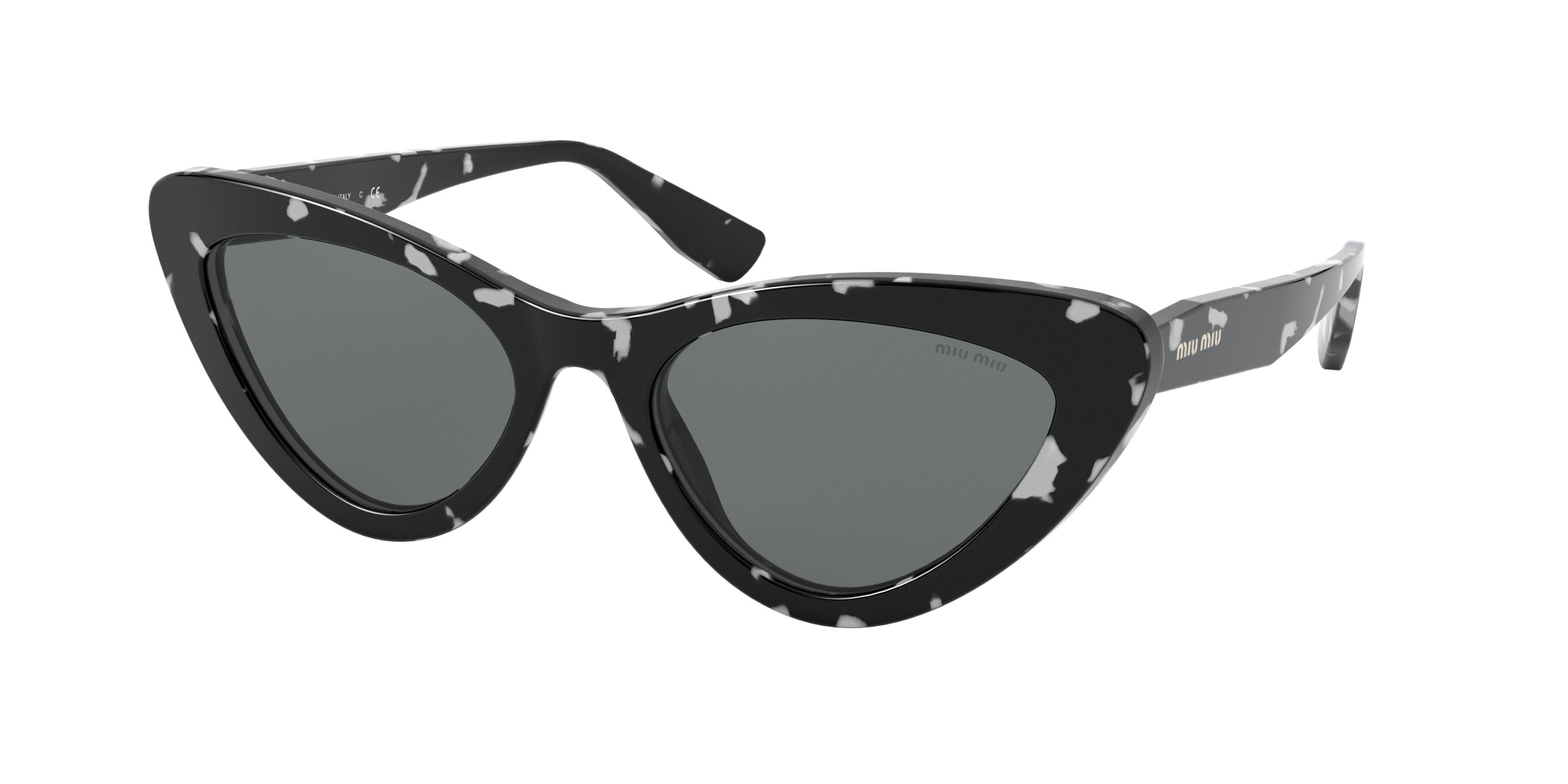 Miu Miu MU 01VS cateye sunglasses in Havana White Black