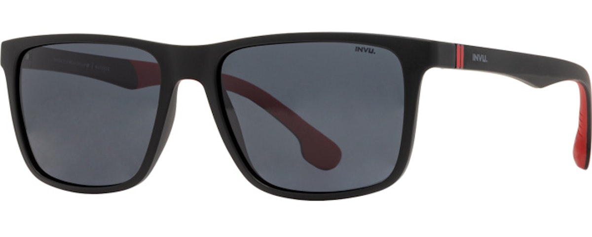 Matte Black / Red / Solid Smoke