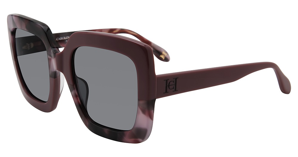 Carolina Herrera SHN596M square sunglasses in Purple 06 Xd