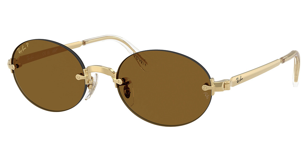 Ray-Ban RB3929 round sunglasses in Arista/Dark Brown Polarized