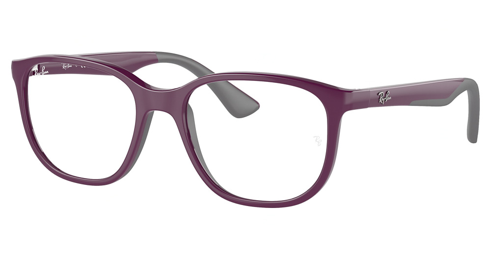 Ray-Ban RY9078V round eyeglasses in Violet on Rubber Grey