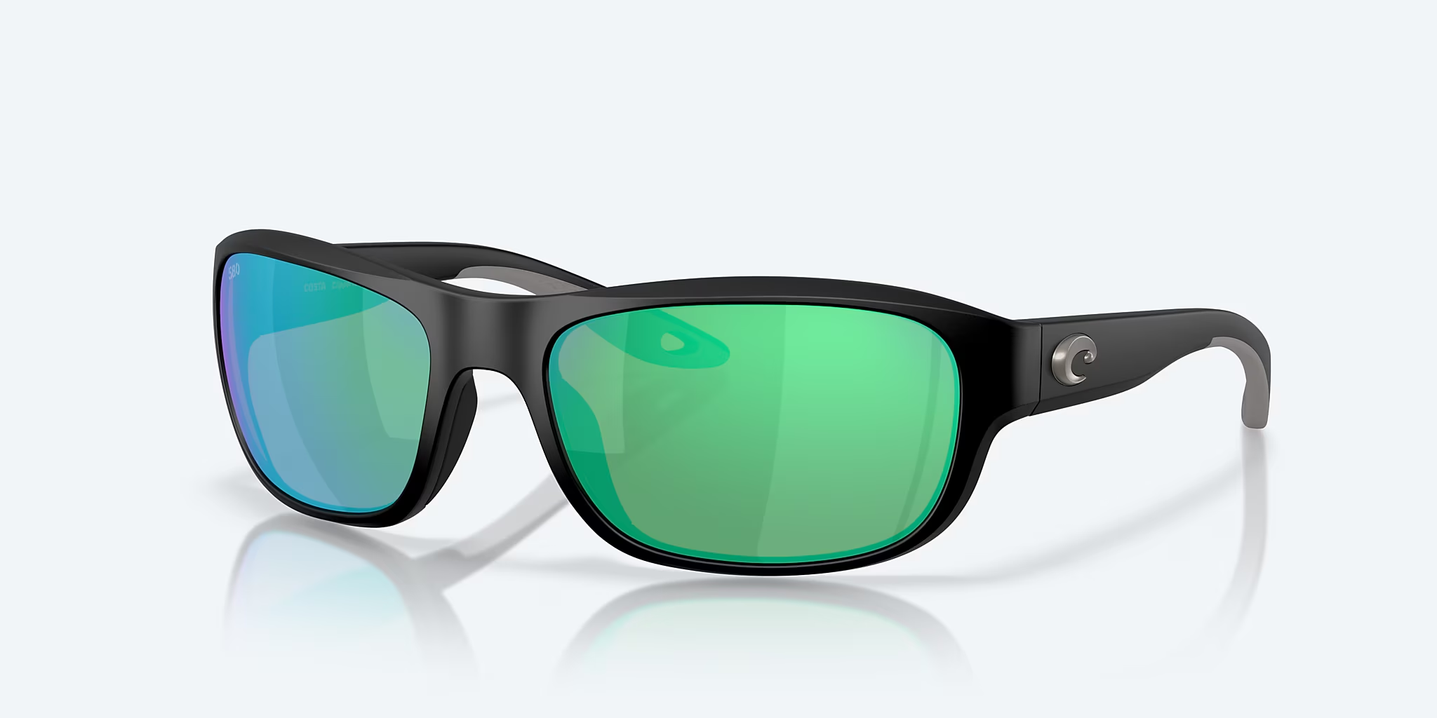 MATTE BLACK / GREEN MIRROR 580G