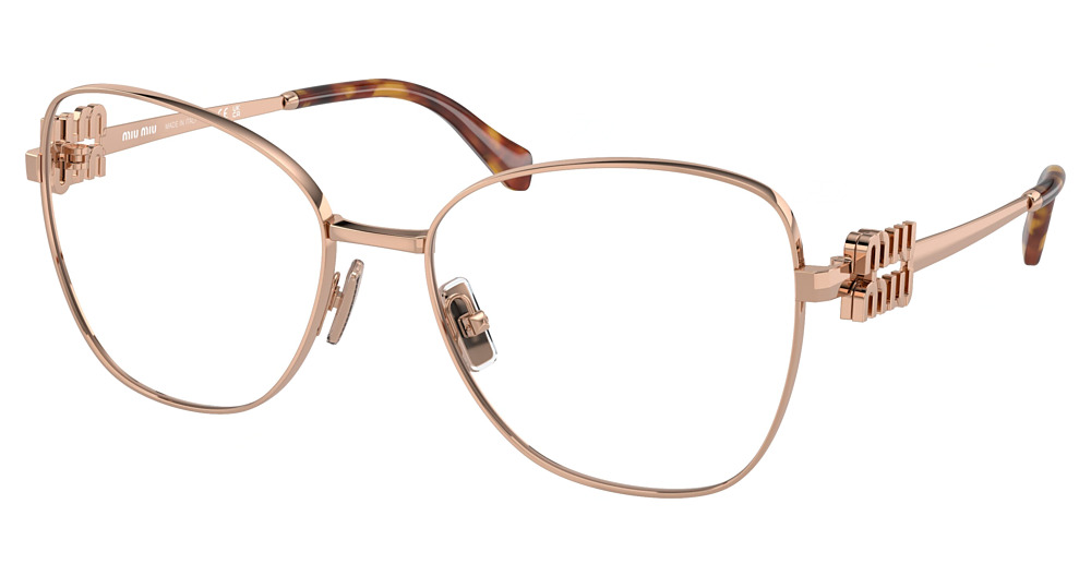 Miu Miu MU 50XV cateye eyeglasses in Rose Gold