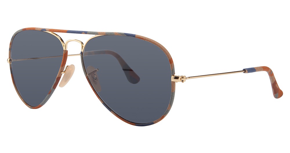 Ray-Ban RB3025JM AVIATOR FULL COLOR aviator sunglasses in Gold/Grey