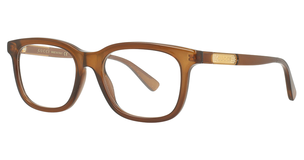 Gucci GG0938O rectangle eyeglasses in Brown Brown Transparent