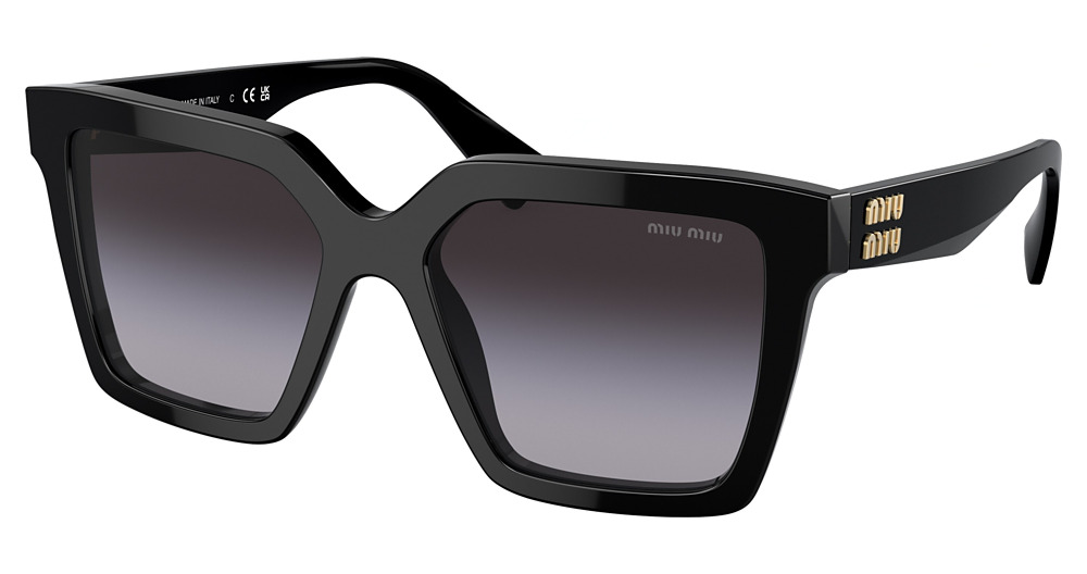 Miu Miu MU 03YSF cateye sunglasses in Black/Gradient Grey