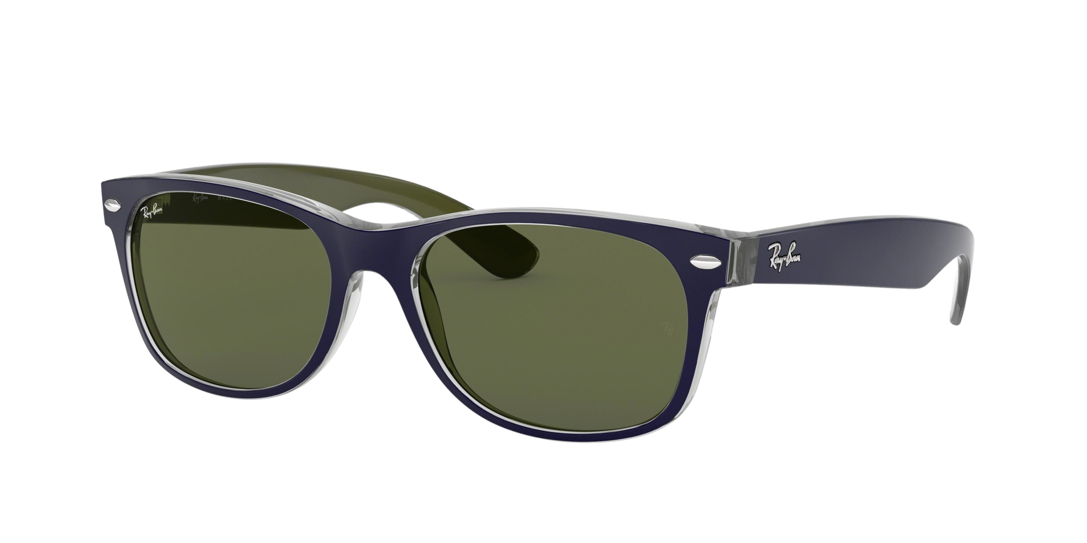Ray-Ban RB2132 square sunglasses in MT Blue/Military Green