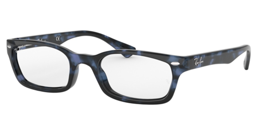 Ray-Ban RX5150 round eyeglasses in Havana Opal Blue