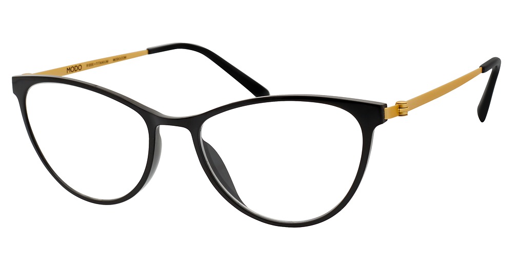 Modo 7006 round eyeglasses in Black