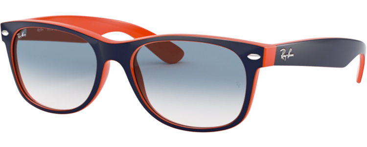 BLUE ON ORANGE / CLEAR GRADIENT BLUE