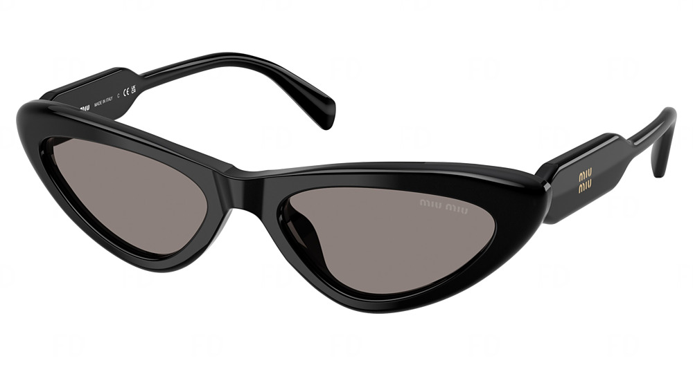 Miu Miu MU B11SU cateye sunglasses in Black/Dark Grey
