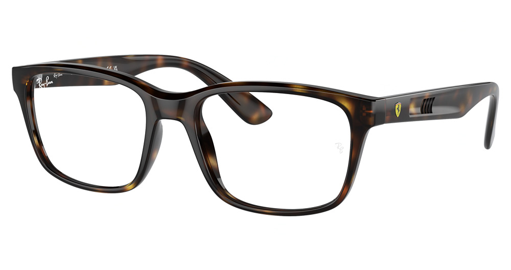 Ray-Ban RX7221M square eyeglasses in Havana
