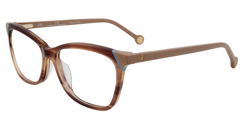 Carolina Herrera VHE806K cateye eyeglasses in Light Tortoise 06 Yz