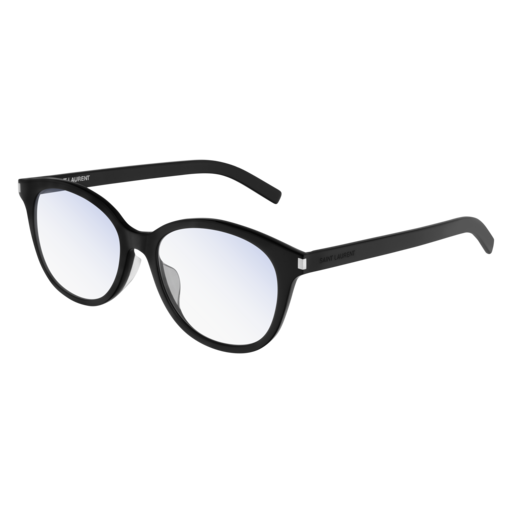 Saint Laurent SL 290/F SLIM round sunglasses in Black
