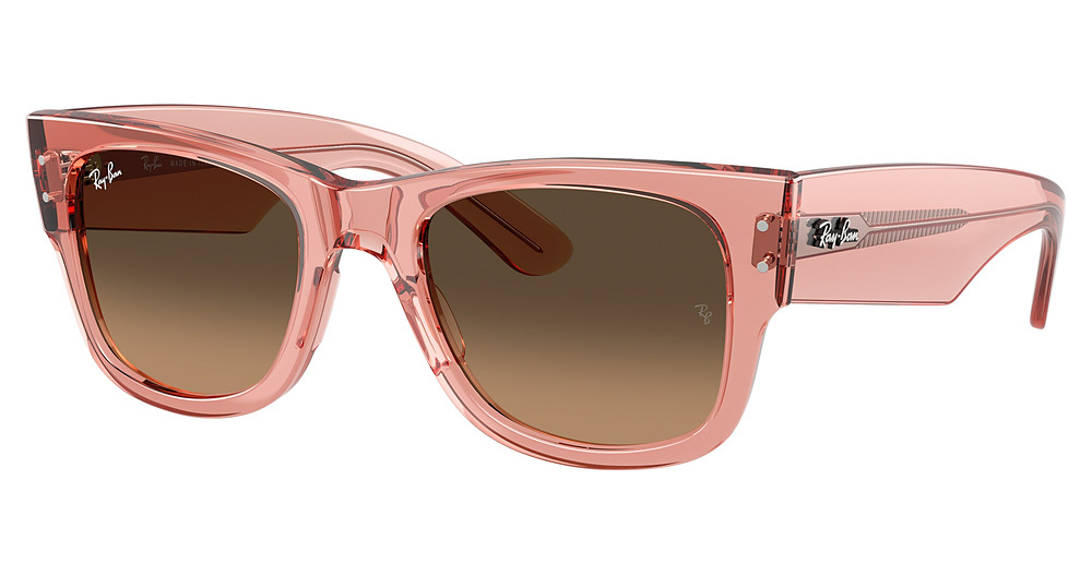 TRANSPARENT PINK / LIGHT BROWN GRADIENT BLACK