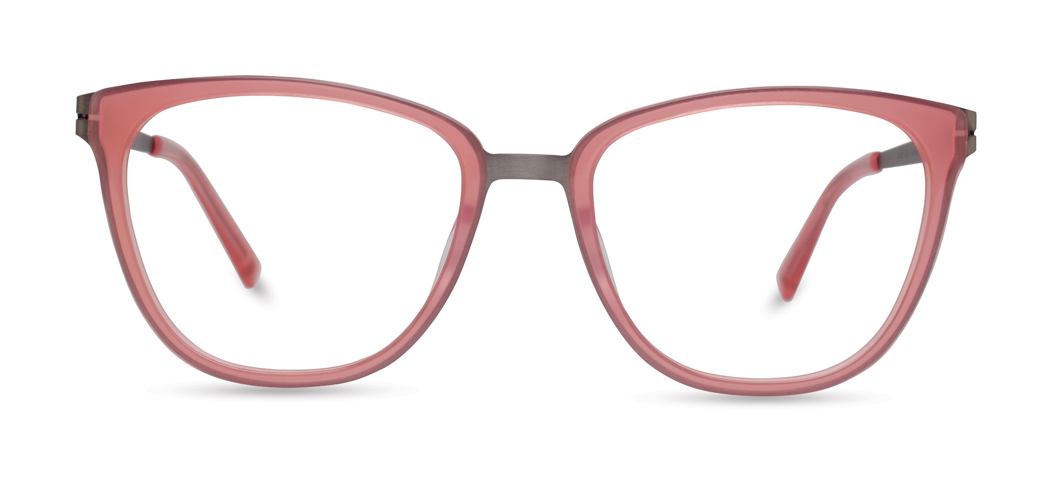 Modo 4501 cateye eyeglasses in Coral Milk