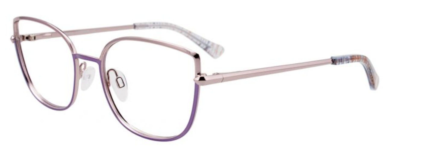 Shiny Rosy Plum & Light Pink