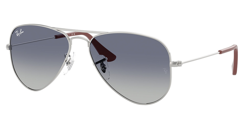 Ray-Ban RJ9506S JUNIOR AVIATOR sunglasses in Silver/Grey Gradient Blue