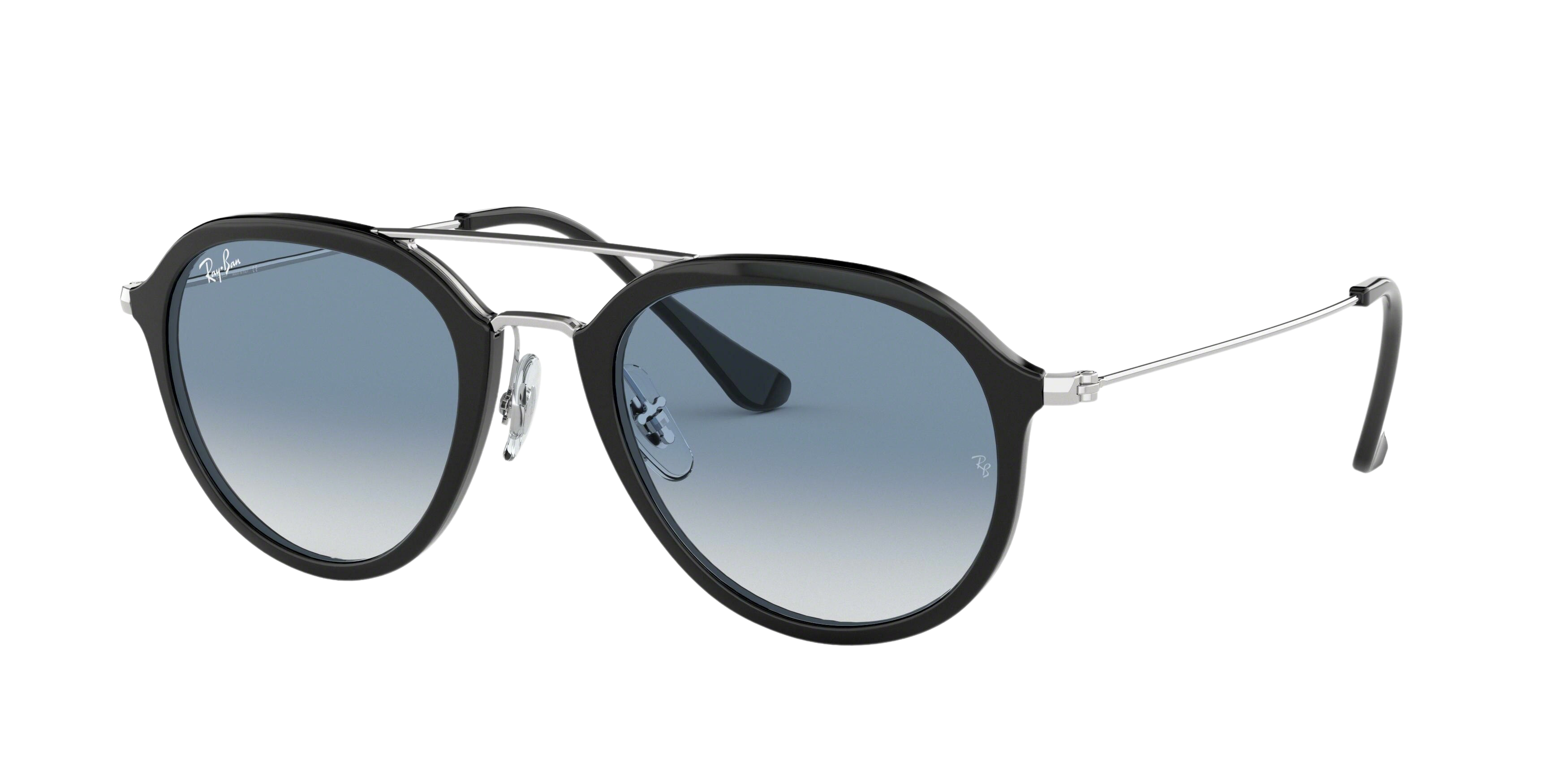Ray-Ban RB4253 round sunglasses in Black