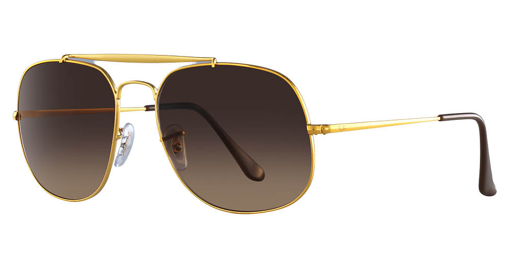 Ray-Ban RB3561 aviator sunglasses in Light Bronze/Pink Gradient Brown