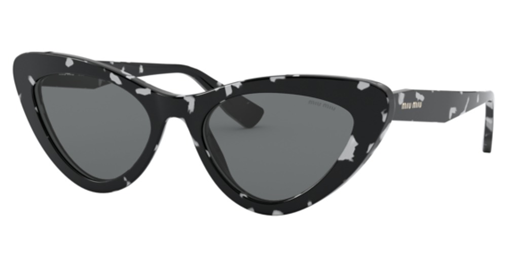 Miu Miu MU 01VS CORE COLLECTION cateye sunglasses in Havana White Black/Dark Grey