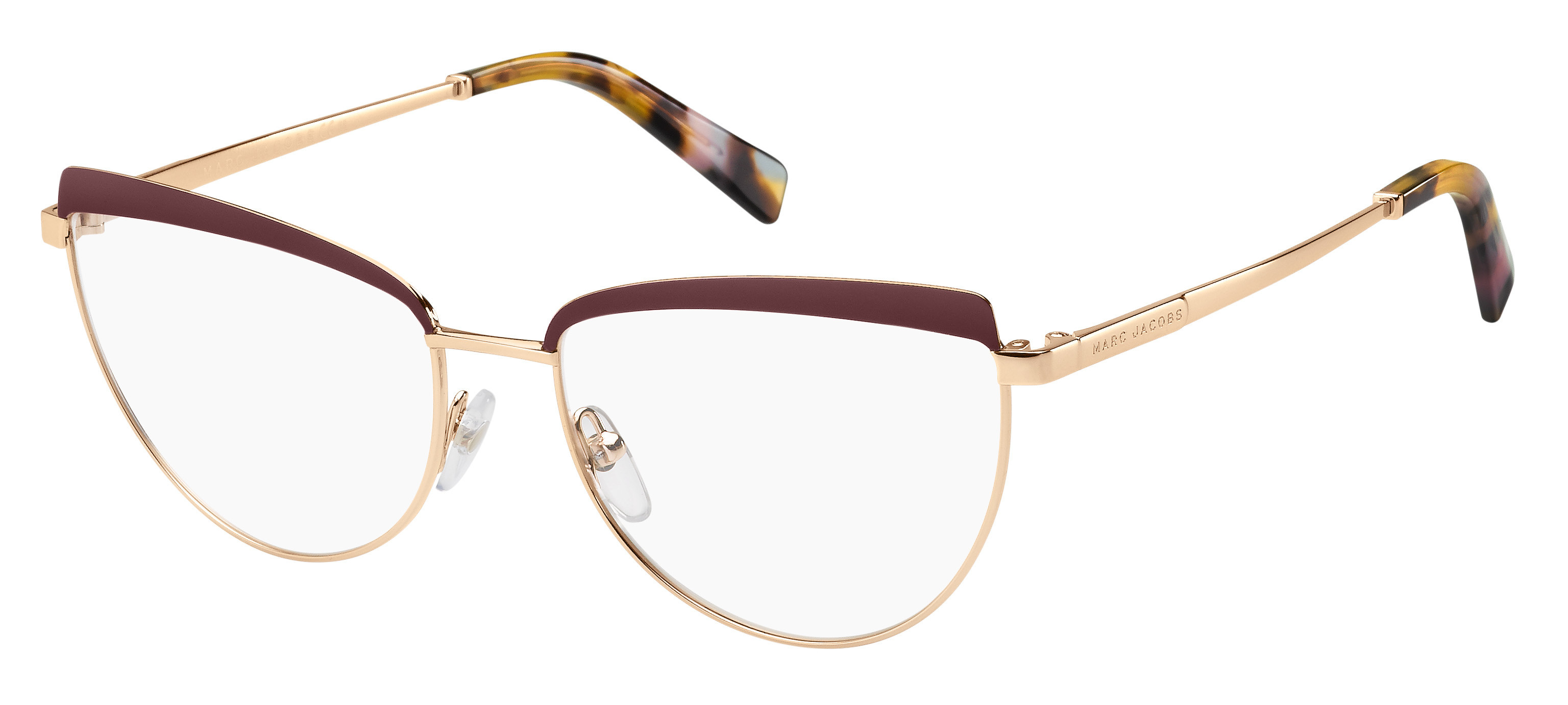 Marc Jacobs Marc 401 round eyeglasses in Opal Burgundy