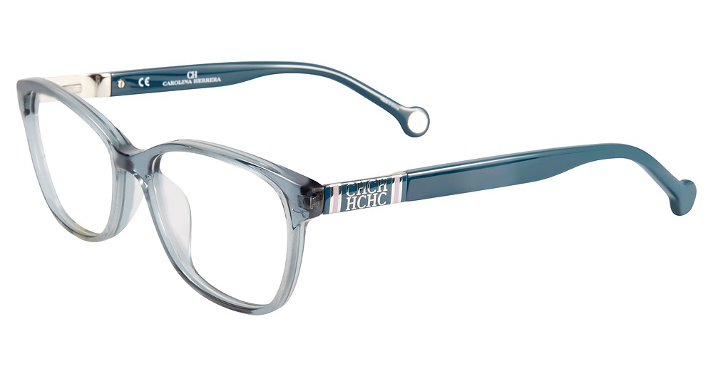 Carolina Herrera VHE709K round eyeglasses in Sea Green 09 Ab