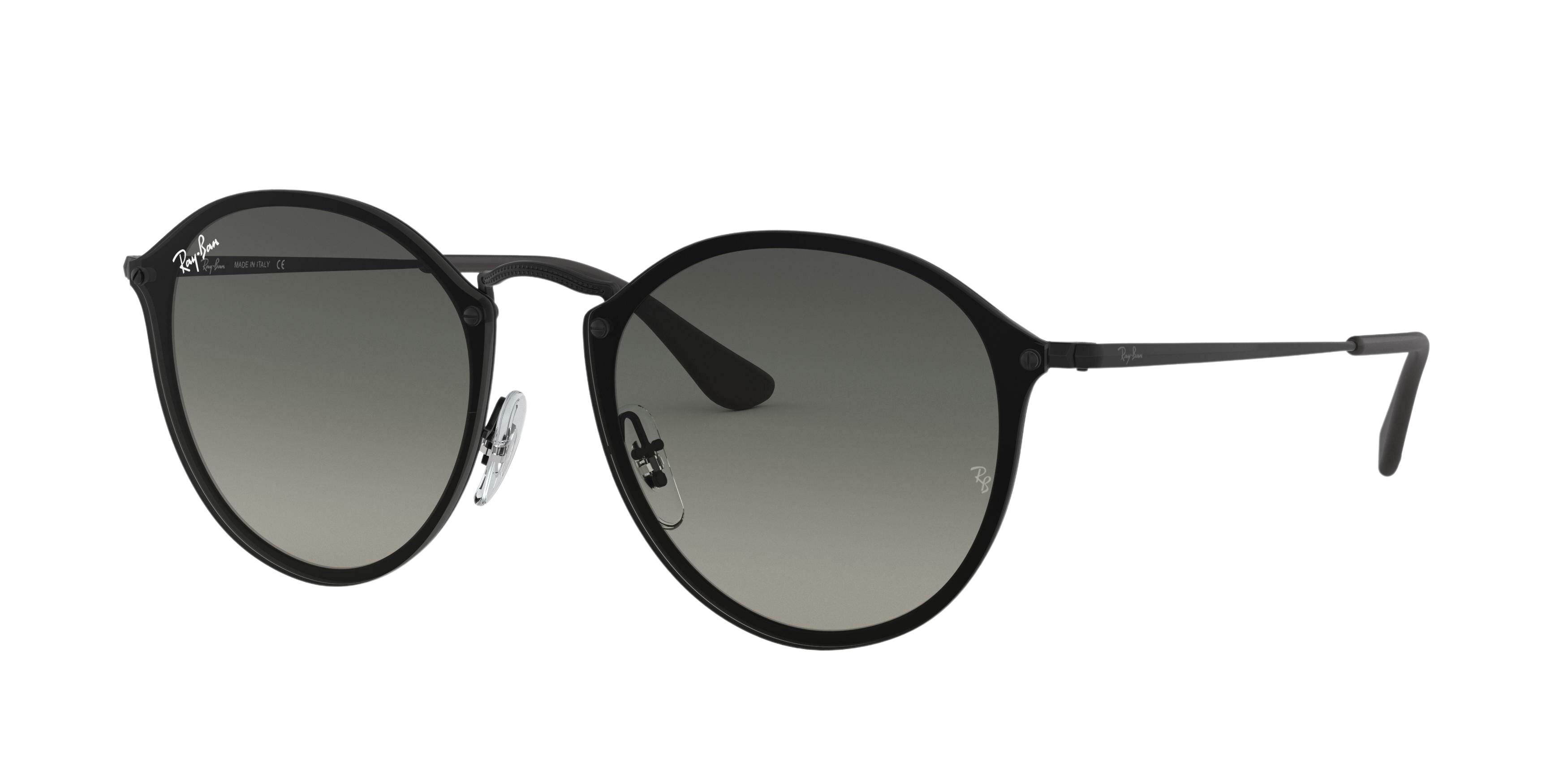 Ray-Ban RB3574N round sunglasses in Black