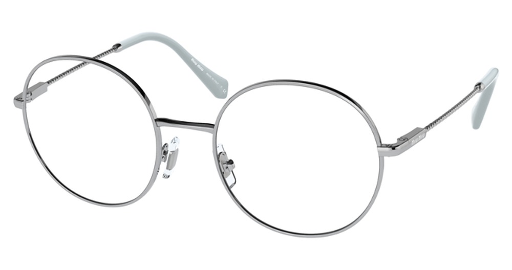 Miu Miu MU 53TV round eyeglasses in Silver