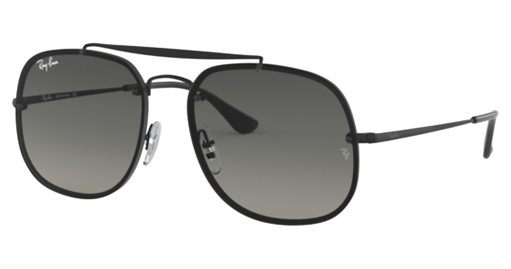 Ray-Ban RB3583N BLAZE THE GENERAL aviator sunglasses in Demi Gloss Black/Grey Gradient Dark Grey