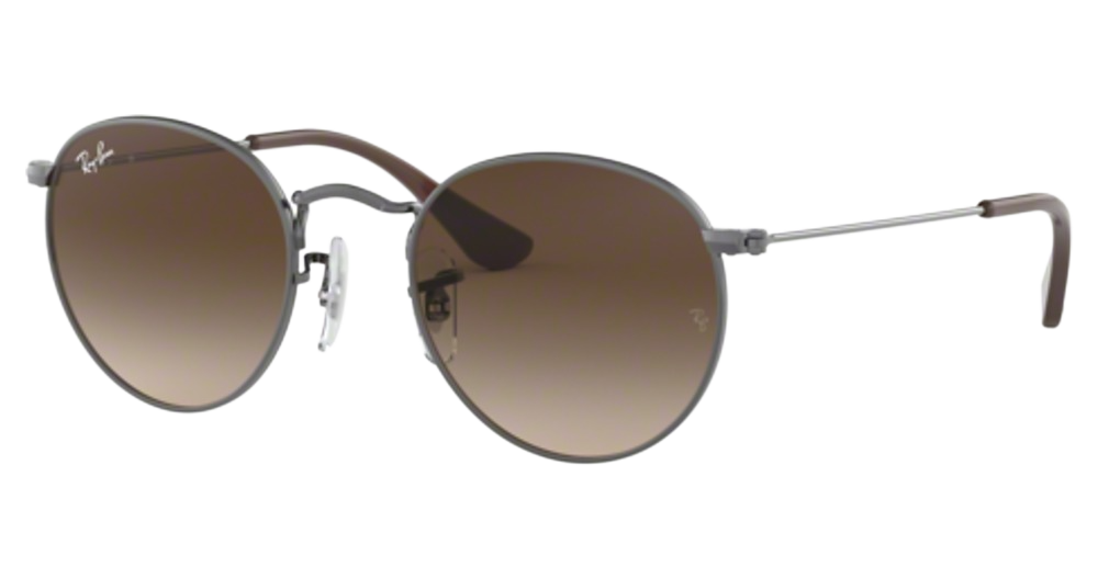 Ray-Ban RJ9547S JUNIOR ROUND round sunglasses in Gunmetal/Brown Gradient Dark Brown