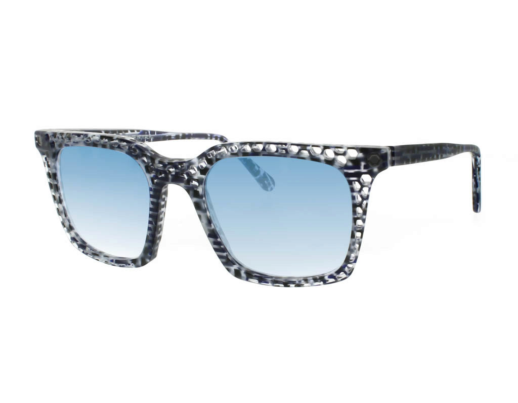 O-SIX OV-513S square sunglasses in Black/White