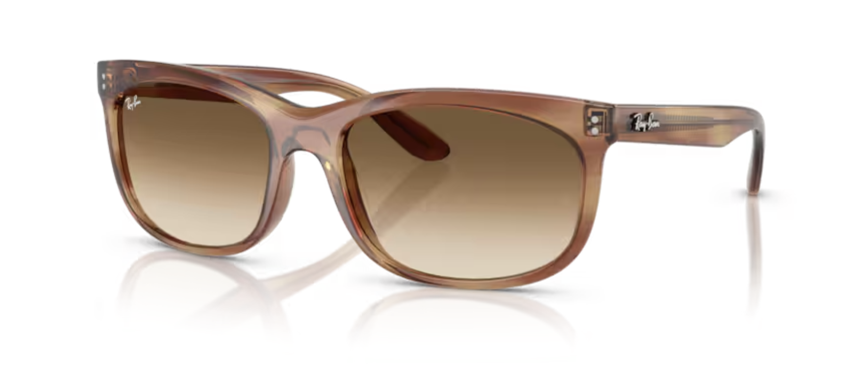 STRIPED BROWN / CLEAR GRADIENT BROWN