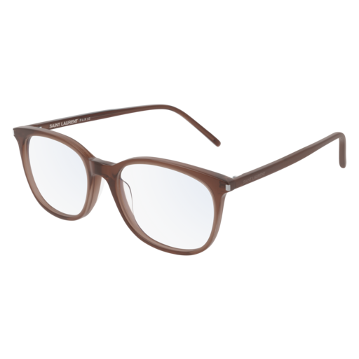Saint Laurent SL 307/F round eyeglasses in Brown