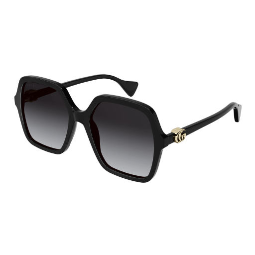 Gucci GG1072SA square sunglasses in Black Black Grey/Grey