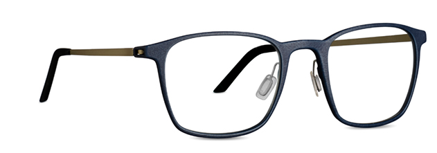 Atlantic Blue - Silver Brushed Temple