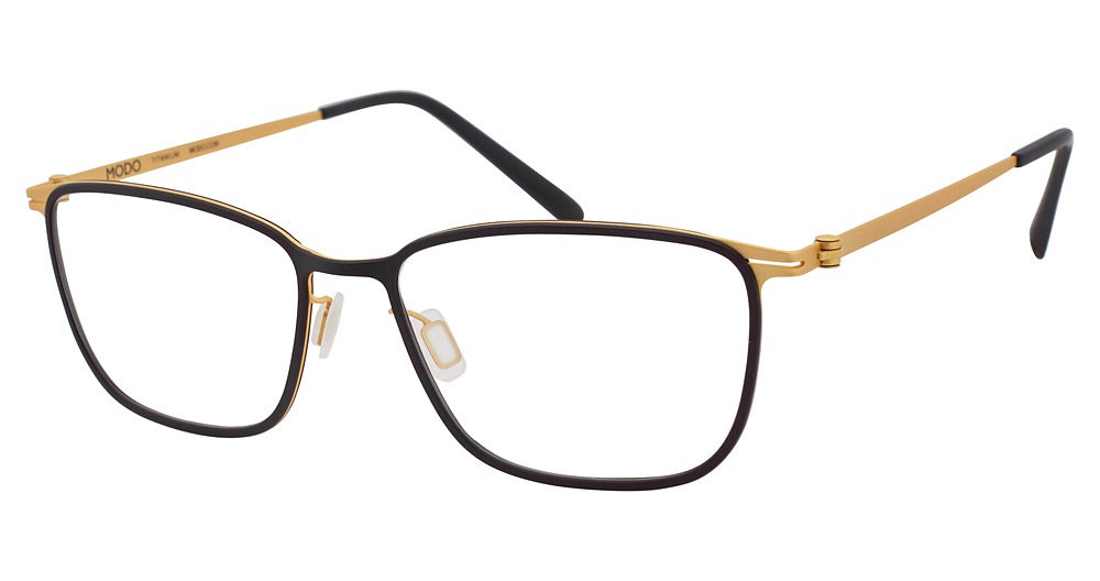 Modo 4413 rectangle eyeglasses in Black/Gold