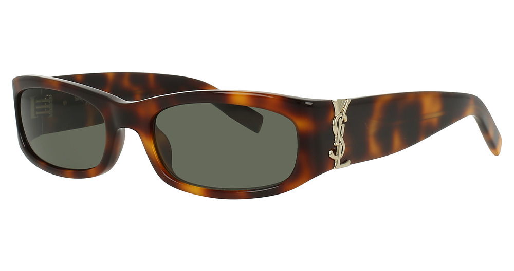 Saint Laurent SL M152 rectangle eyeglasses in Havana
