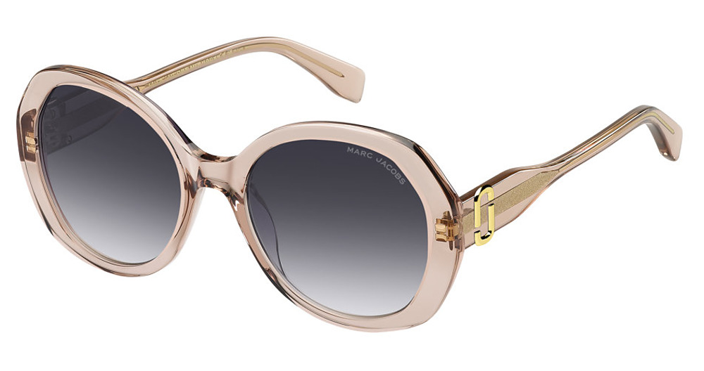 Marc Jacobs MARC 763/S round sunglasses in Nude/Dark Grey Shaded