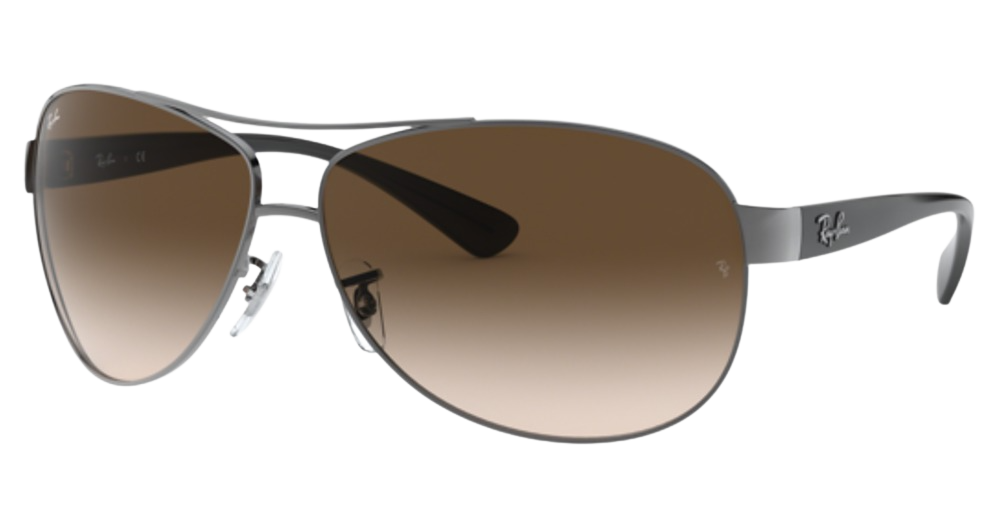 Ray-Ban RB3386 RB3386 aviator sunglasses in Gunmetal/Brown Gradient Dark Brown