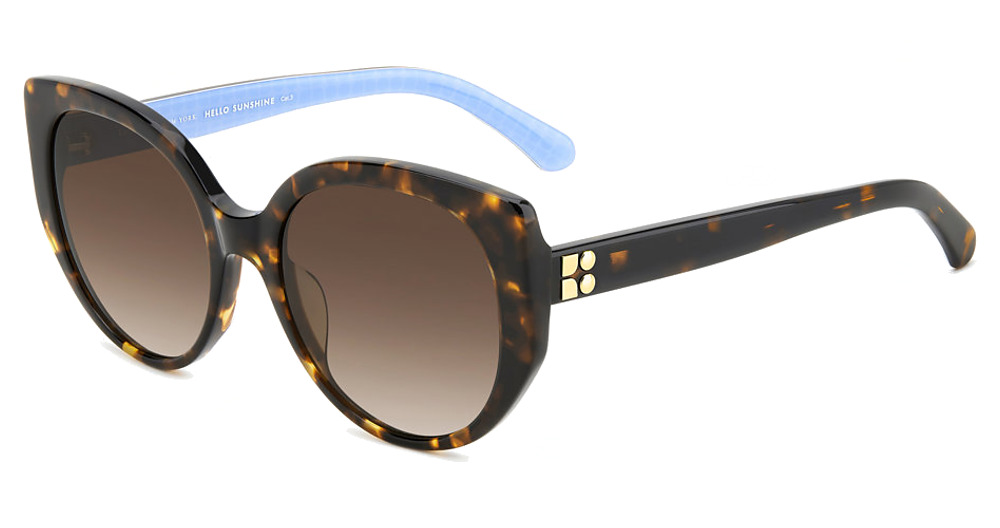 Kate Spade SERAPHINA/G/S cateye sunglasses in Havana/Brown Shaded