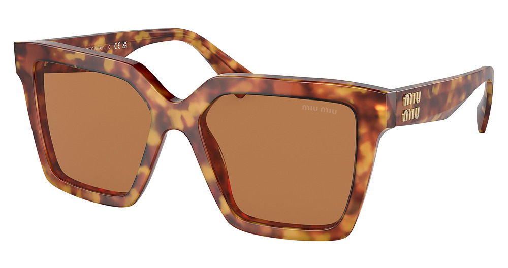 Miu Miu MU 03YS cateye sunglasses in Light Havana/Brown