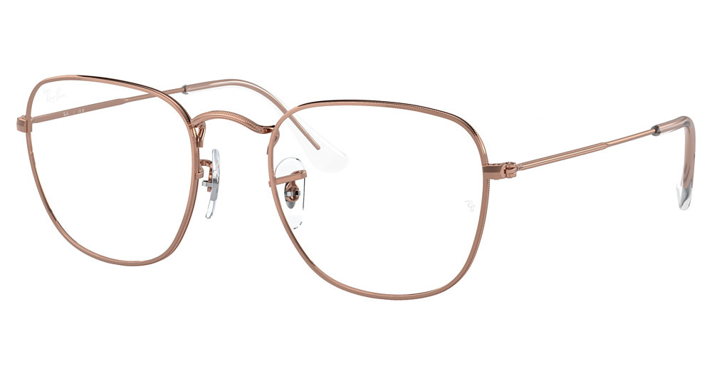 Ray-Ban RX3857VF FRANK round eyeglasses in Rose Gold