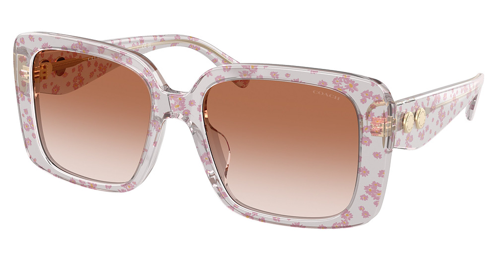 TRANSPARENT PINK FLORAL / LIGHT PINK GRADIENT